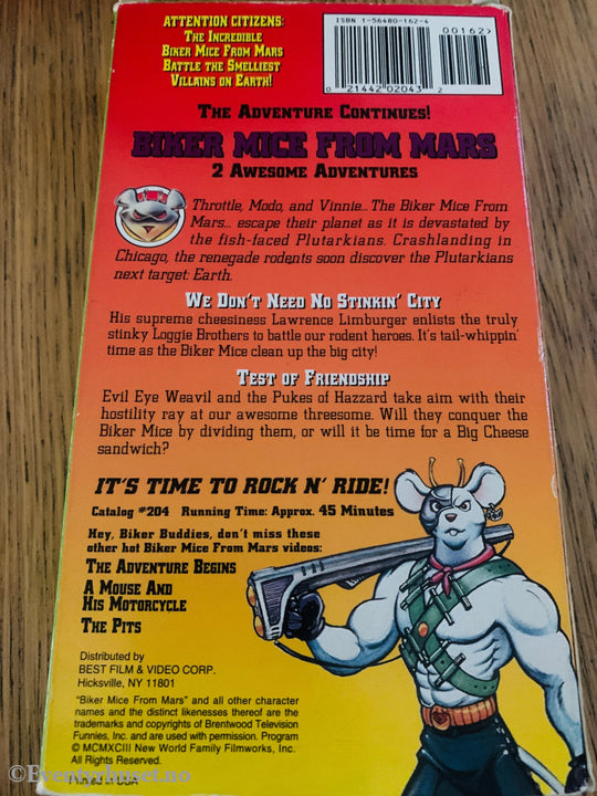 Biker Mice from Mars: We Don’t Need No Stinkin’ City (1993). VHS slipcase.