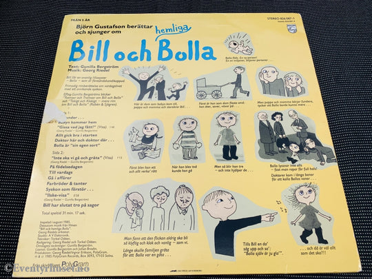 Bill Och Hemliga Bolla. 1985. Lp. Lp Plate