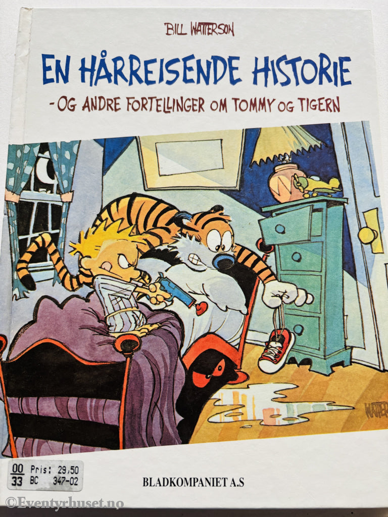 Bill Watterson. En hårreisende historie – og andre fortellinger om Tommy og Tigern. 1993. Barnebok.