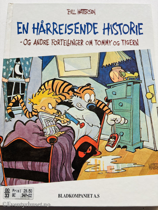 Bill Watterson. En hårreisende historie – og andre fortellinger om Tommy og Tigern. 1993. Barnebok.