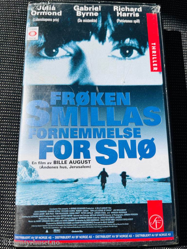 Bille August´s Frøken Smillas Fornemmelse For Snø. 1996. Vhs. Vhs