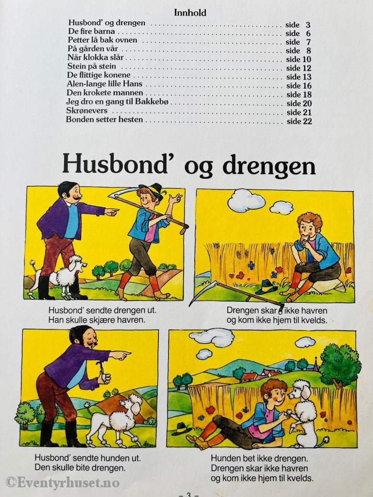 Billedbok Med Rim Og Regler. 1983. Fortelling