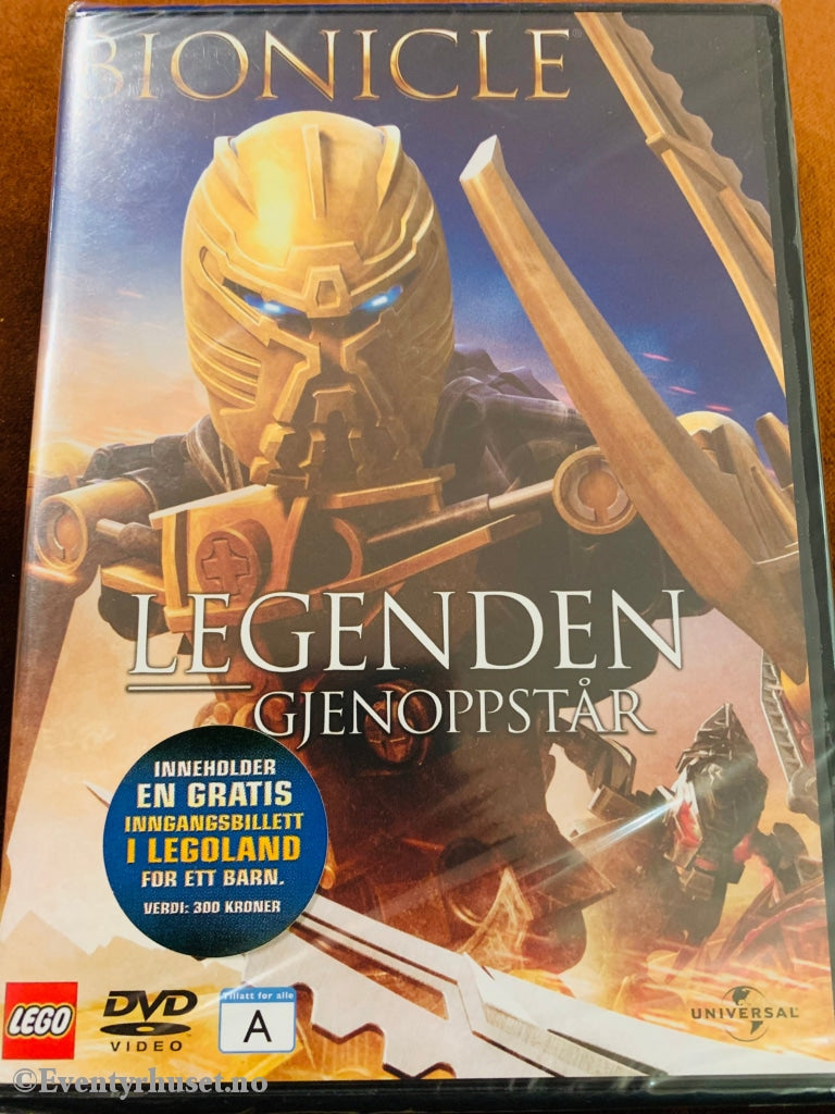 Bionicle - Legenden Gjenoppstår. Dvd. Ny I Plast! Dvd