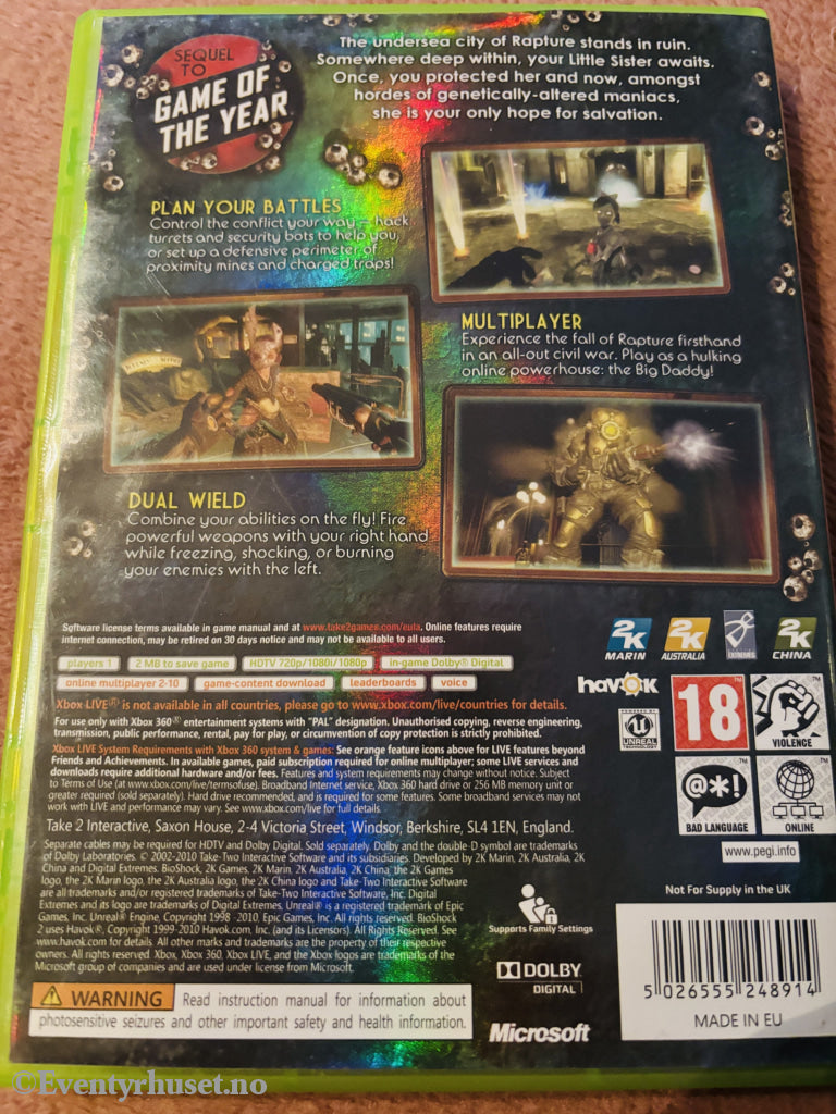BioShock 2. Xbox 360.