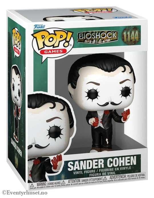 Bioshock POP! Games Vinyl Figure Sander Cohen 9 cm Collectibles