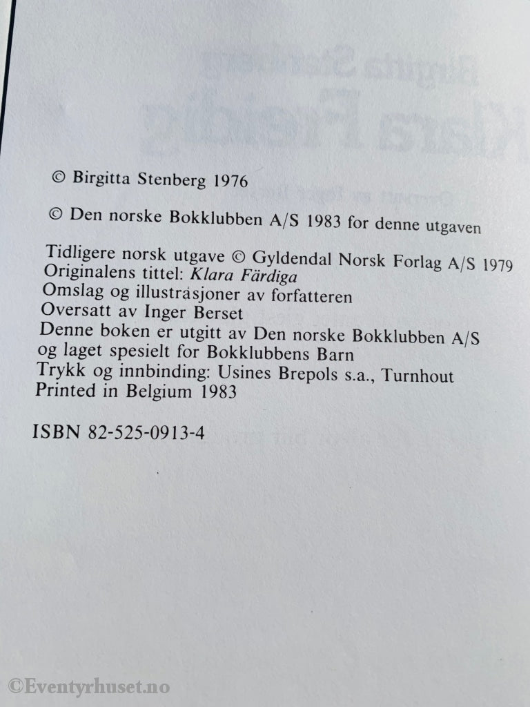 Birgitta Stenberg. 1976/83. Klara Freidig. Fortelling