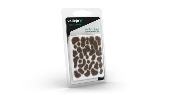 Vallejo Scenery: Wild Tuft  Brown (5 mm) M