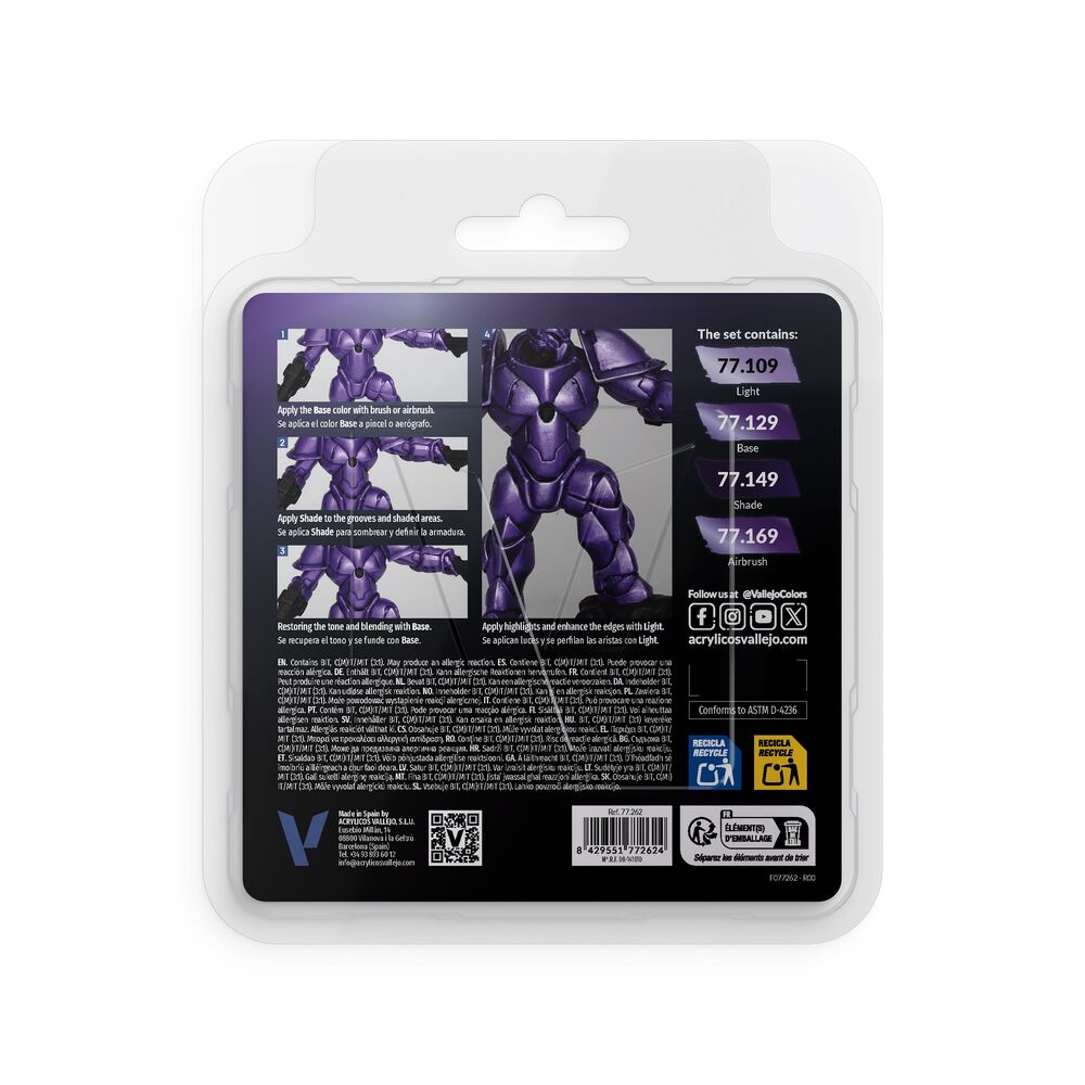 True Metallic Metal: Celestial Violet Paint Set (4)