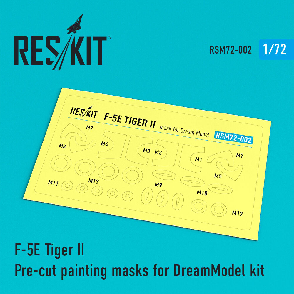 F-5E Tiger II Pre-cut painting masks for DreamModel kit