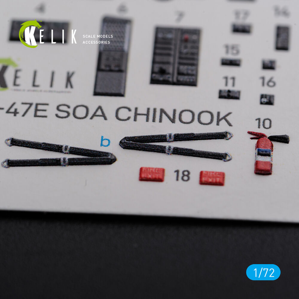 MH-47E interior 3D decals for Italeri kit