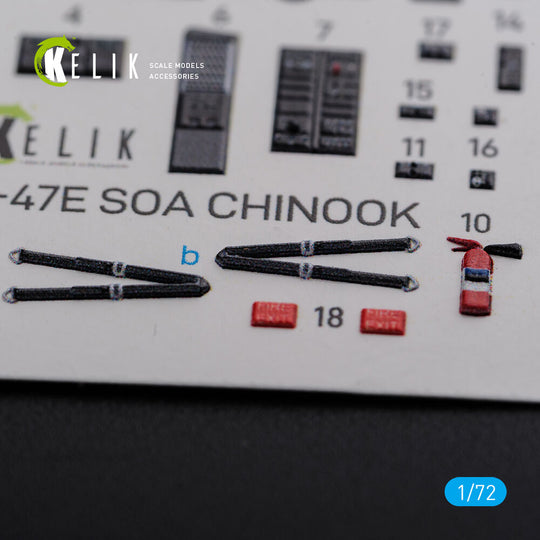 MH-47E interior 3D decals for Italeri kit