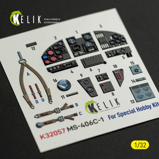 MS-406C-1 - interior 3D decals for Special Hobby kit