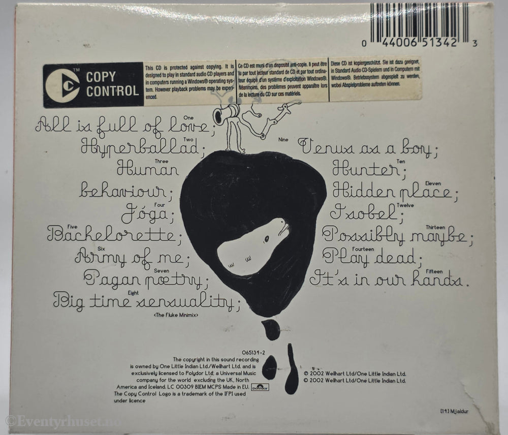 Björk. 2002. Greatest Hits. CD.