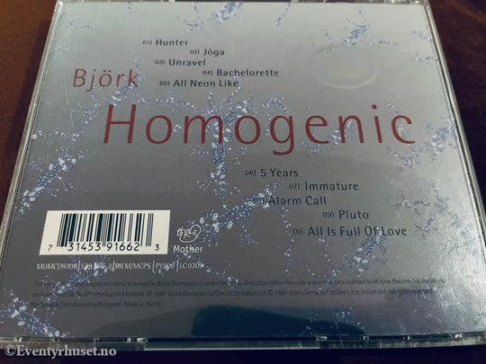 Björk - Homogenic. 1997. Cd. Cd