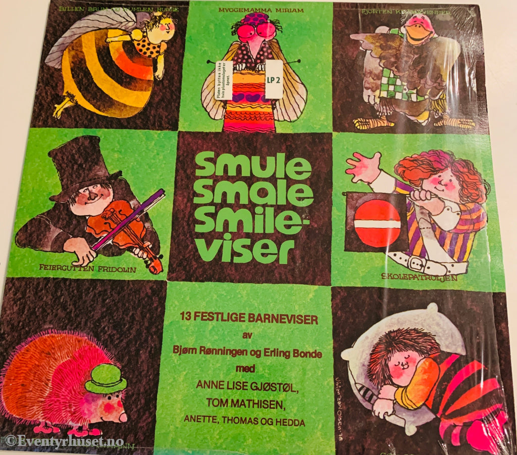 Bjørn Rønningen og Erling Bonde m.fl. 1979. Smule Smale Smile-viser. LP.