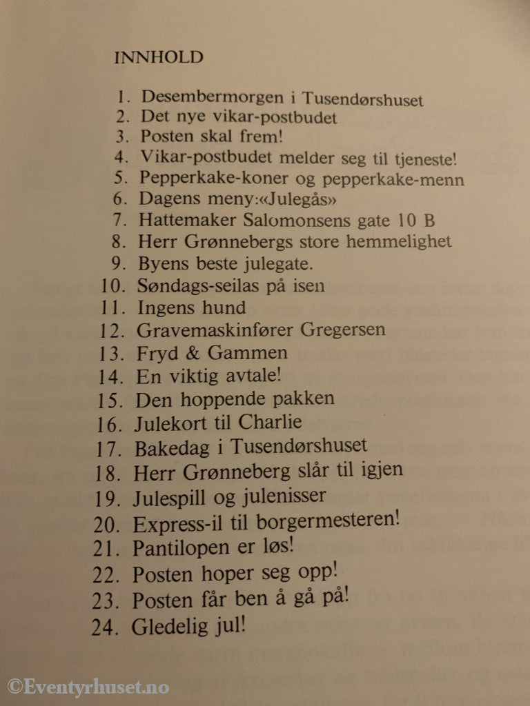 Bjørn Rønningen & Vivian Zahl Olsen. 1983. «Posten Skal Frem Til Jul Fru Pigalopp!» Fortelling