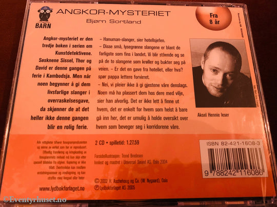 Bjørn Sortland. Angkor-Mysteriet. Lydbok På 2 Cd. Ny I Plast!