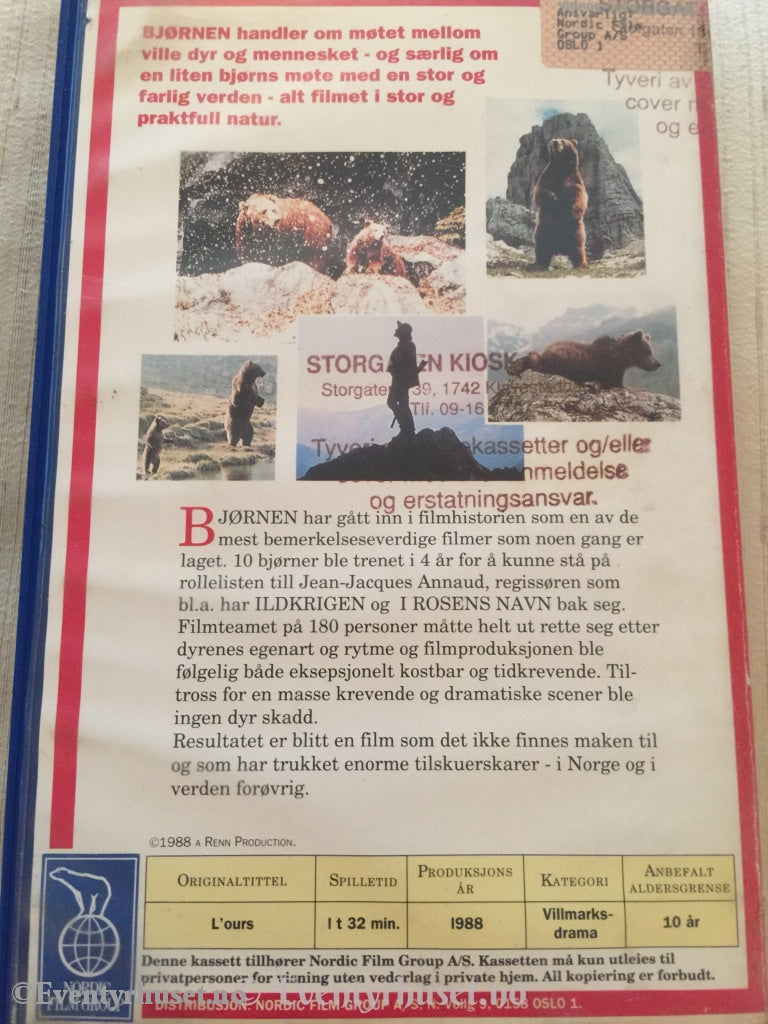 Bjørnen. Vhs Big Box.