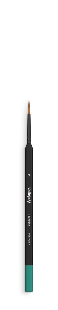 Round Synthetic Brush, Triangular Handle No. 3