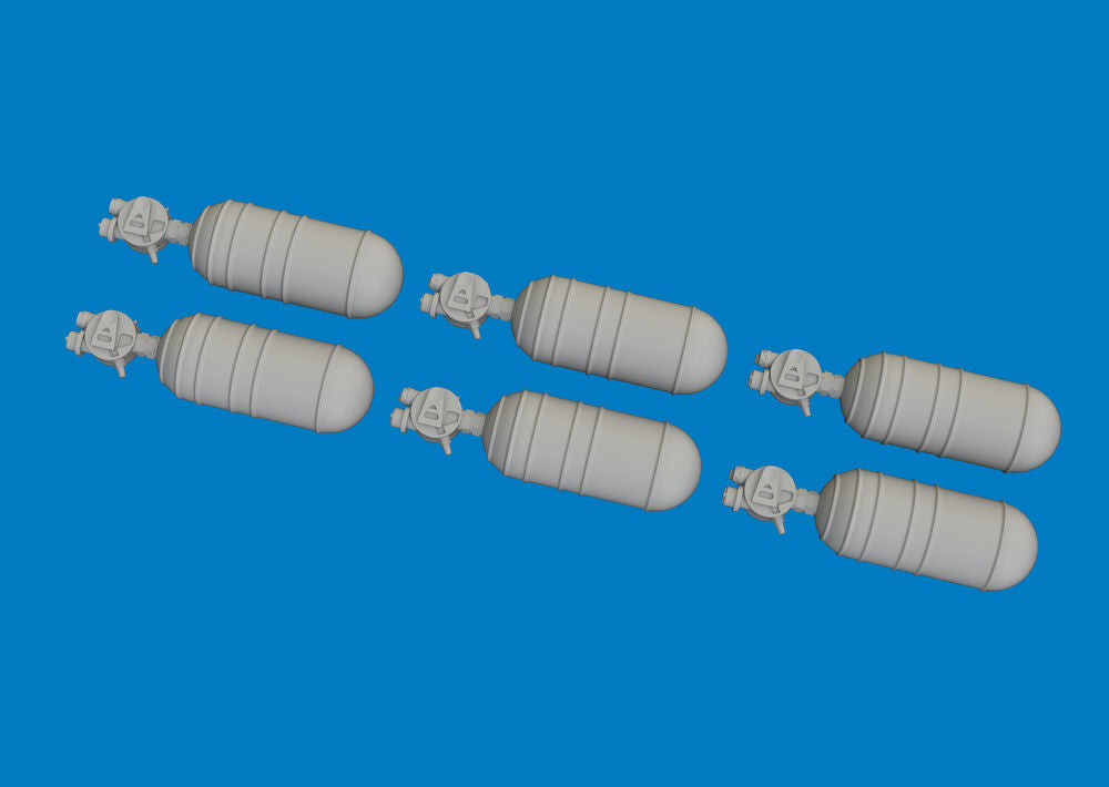 WWII USAAF oxygen cylinder A-6 PRINT