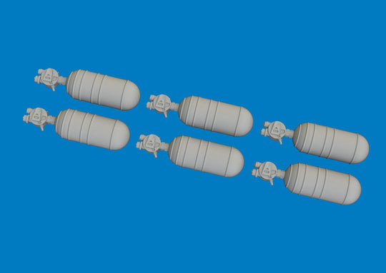 WWII USAAF oxygen cylinder A-6 PRINT