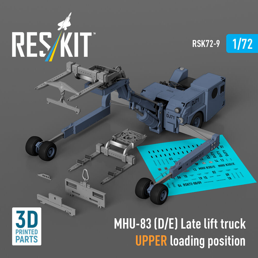 MHU-83 (D/E) Late lift truck UPPER loading position (3D Printed model kit)