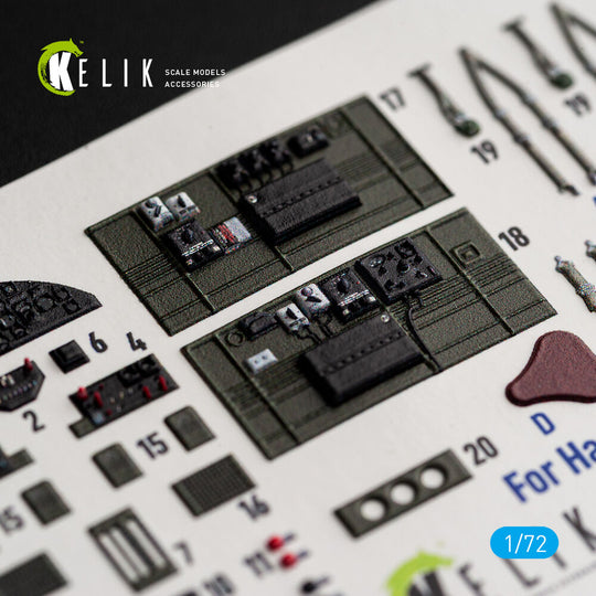 B-25J - interior 3D decals for Eduard