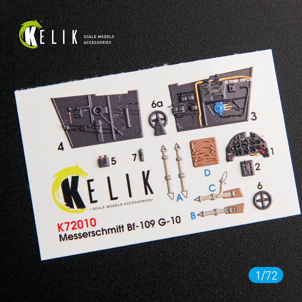 BF109-10G interior 3D decals for Fine Molds kit