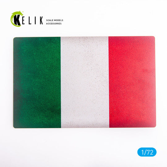 Italy Flag - Base - Acrylic 3 mm (280 x 180 mm) (170 g)