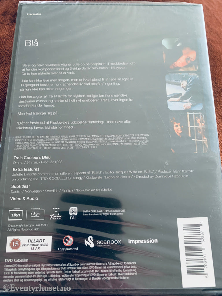 Blå. DVD. Ny i plast!
