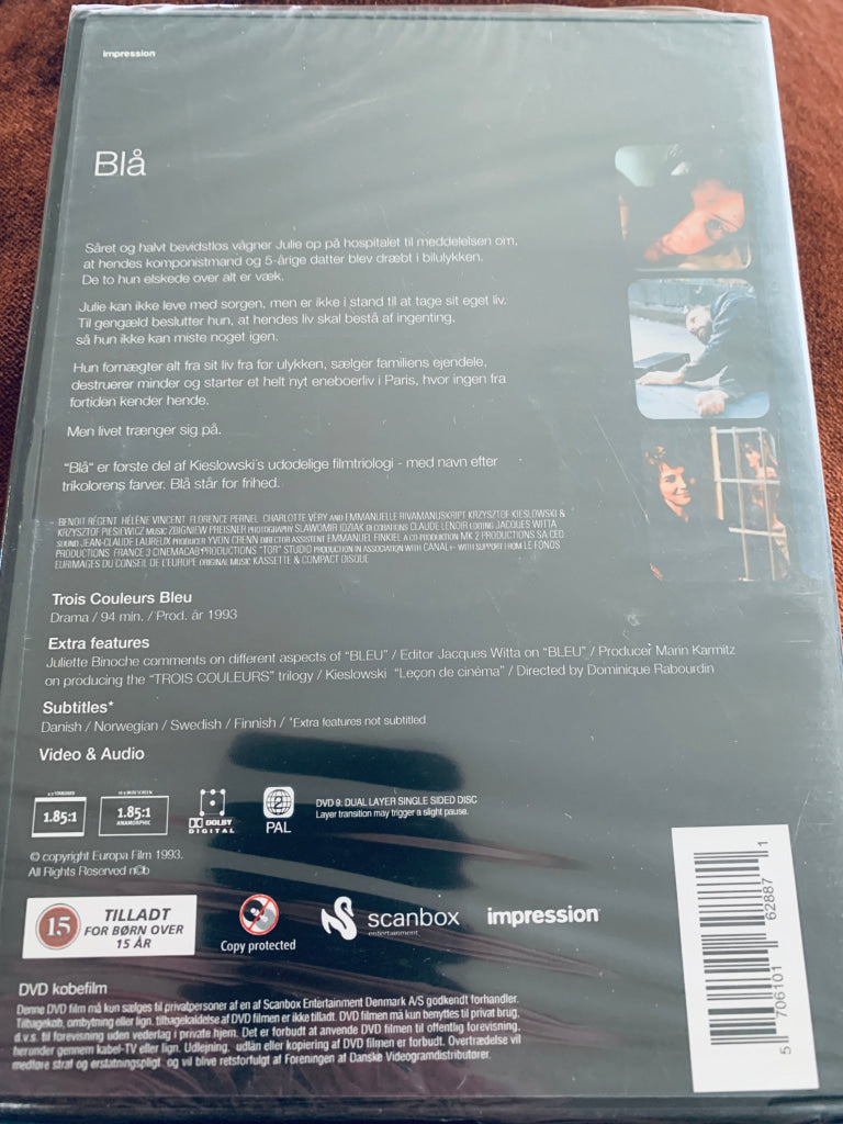 Blå. DVD. Ny i plast!