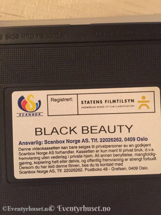 Black Beauty. 1994. Vhs. Vhs