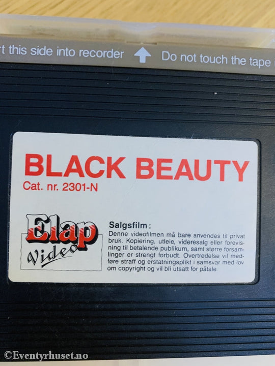 Black Beauty. Vhs. Norsksolgt Med Dansk Tale (!) Vhs