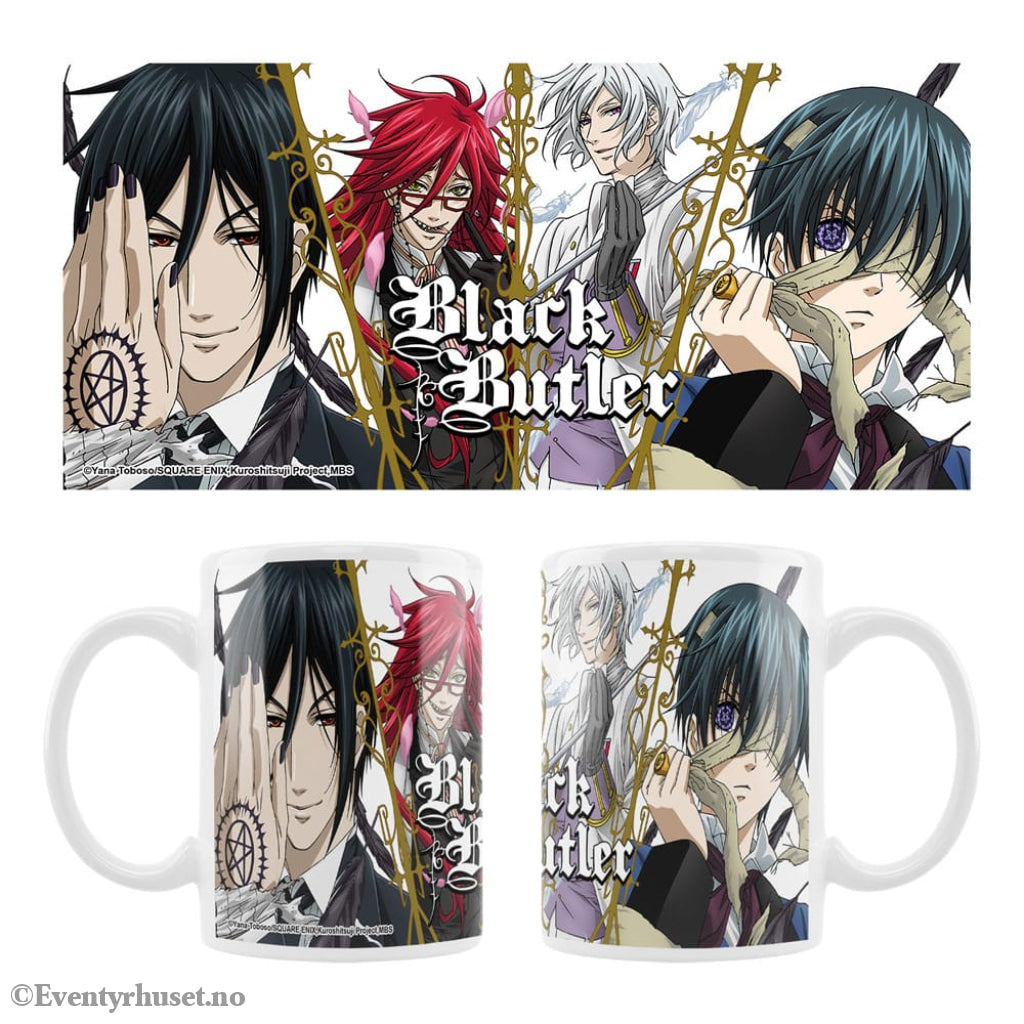 Black Butler Ceramic Mug Sebastian Grell Ash Ciel Manga & Anime