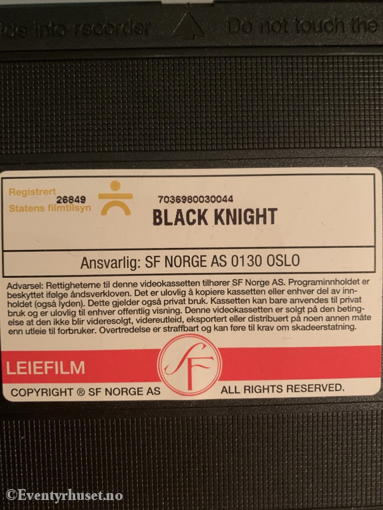 Black Knight. 2001. Vhs. Vhs