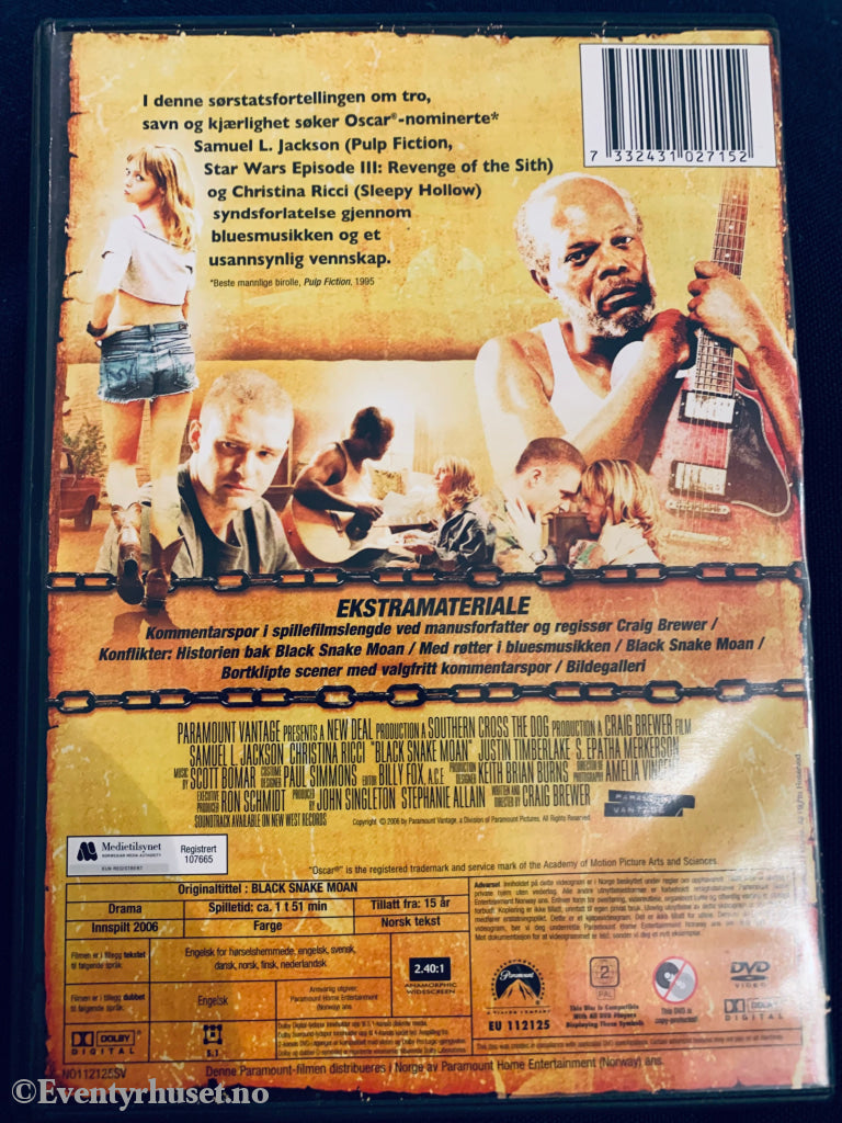 Black Snake Moan. 2006. Dvd. Dvd