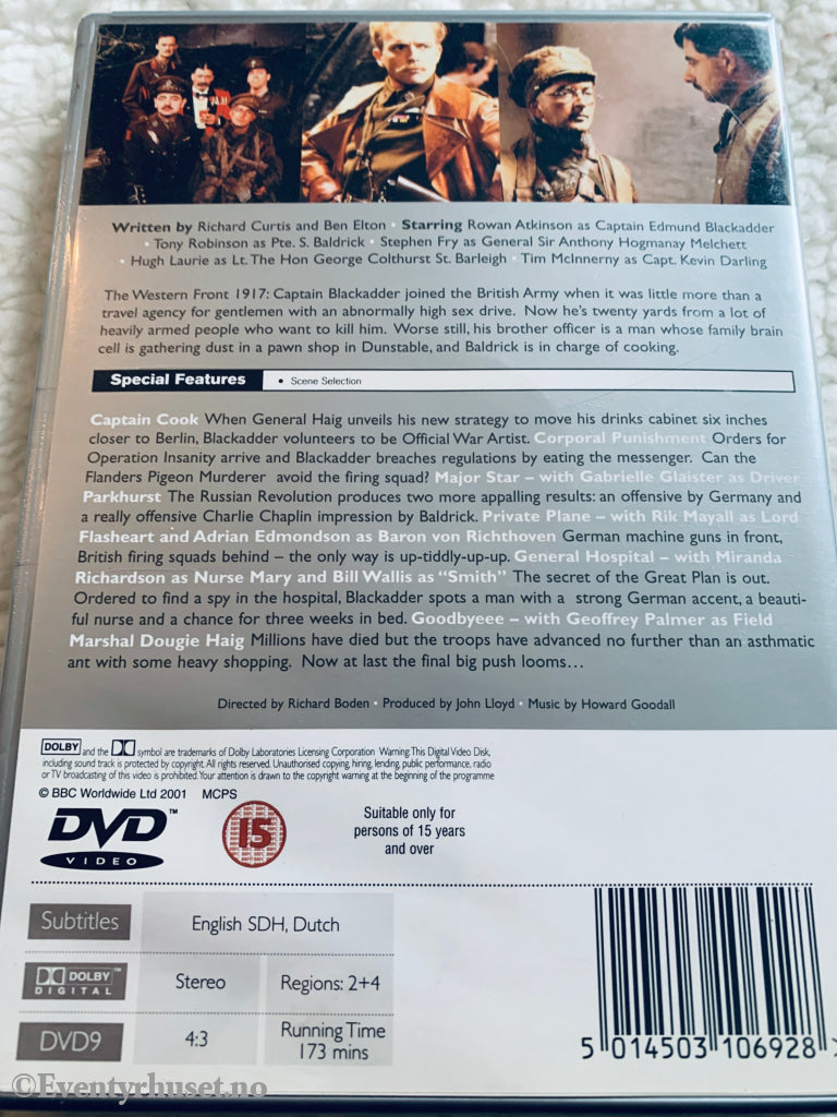 Blackadder Goes Forth. 1989. DVD.