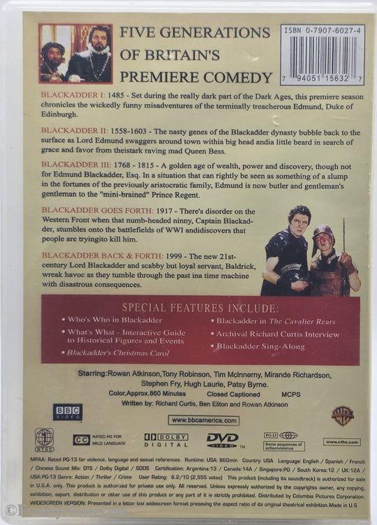 BlackAdder: The Complete Collector's Set (Disc 5 & 6). 1983-1989. DVD.