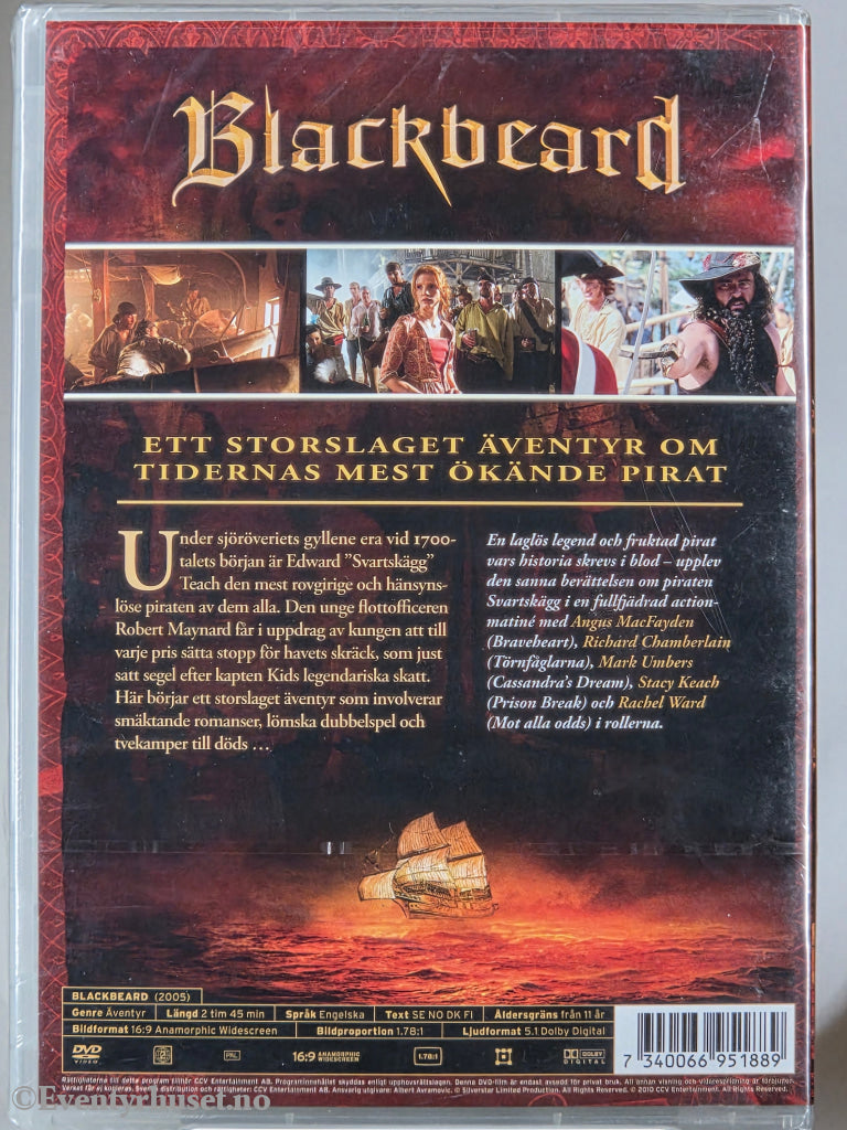 Blackbeard (2006). DVD. Ny i plast!