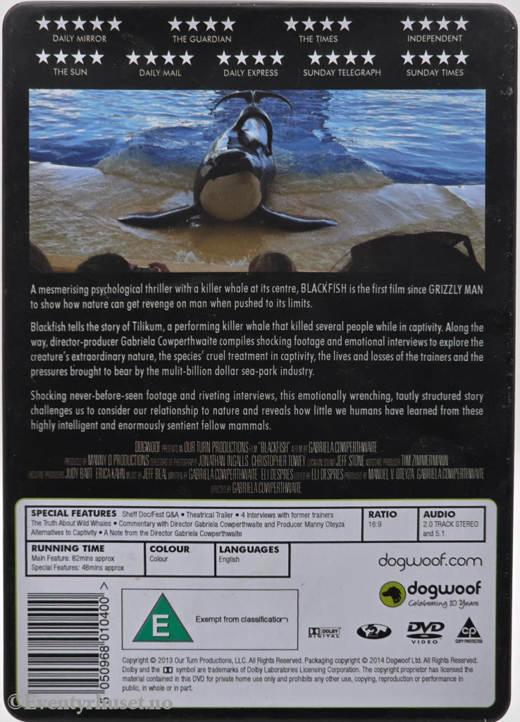 Blackfish. 2013. DVD.