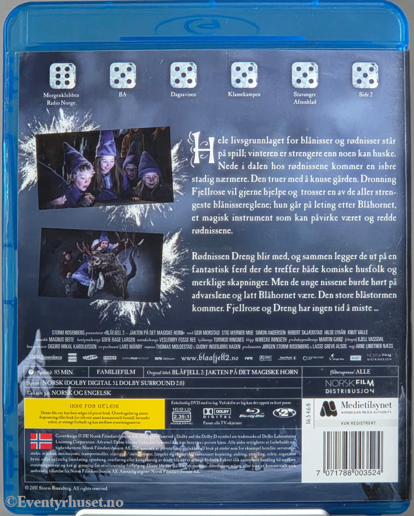Blåfjell 2 – Jakten på det magiske horn (2013) . Blu-ray.