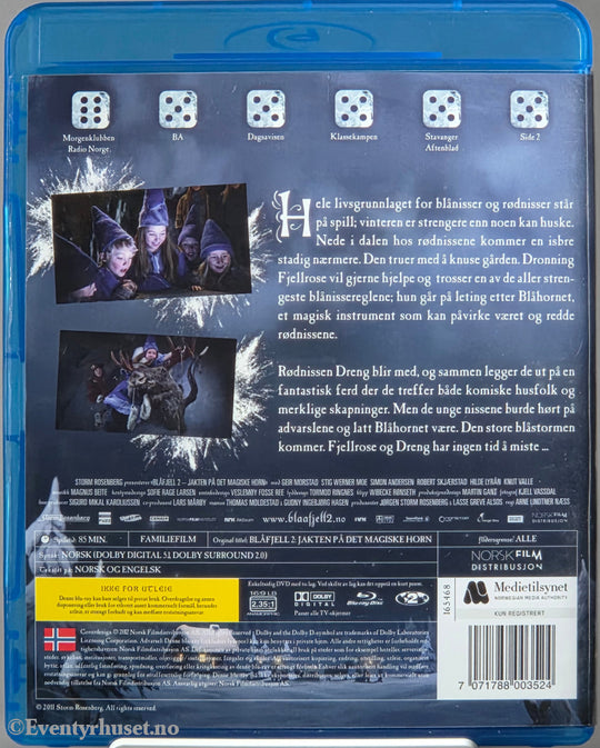 Blåfjell 2 – Jakten på det magiske horn (2013) . Blu-ray.