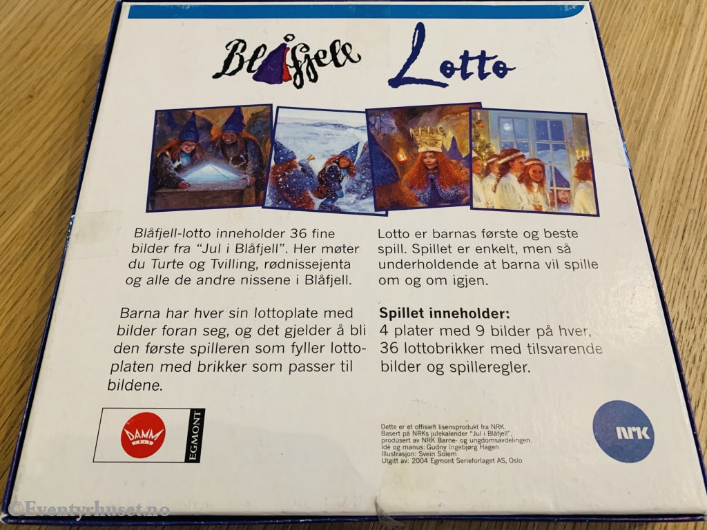 Blåfjell Lotto. Brettspill