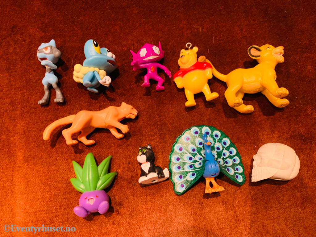 Blandede figurer – Pokémon og Disney bla. (samlet lot)
