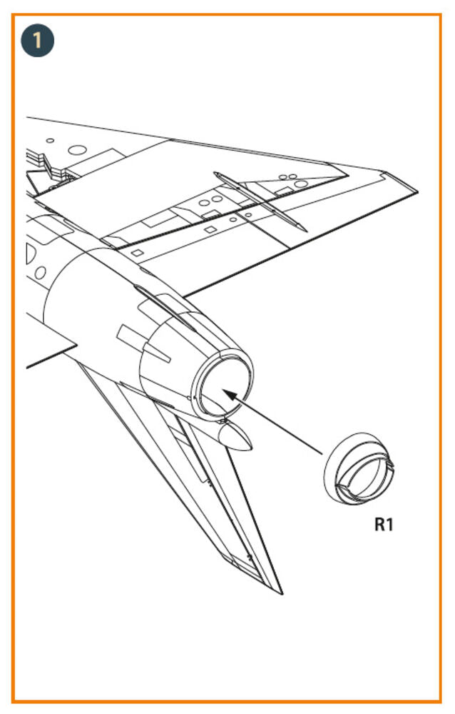 Fairey Delta 2 Exhaust for Dora Wings