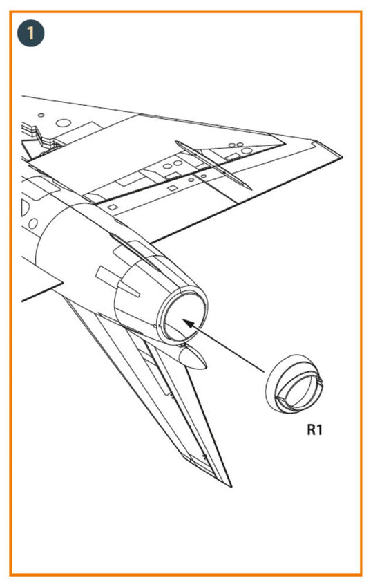 Fairey Delta 2 Exhaust for Dora Wings