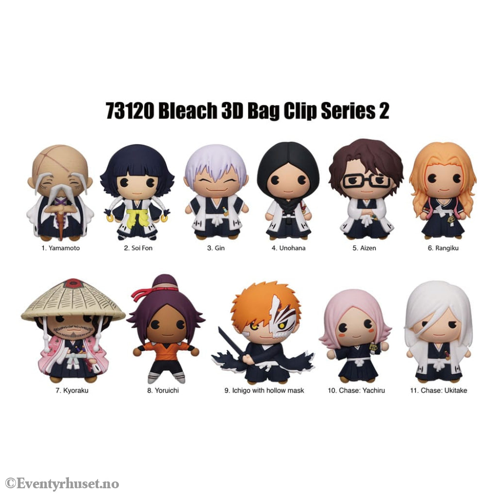 Bleach 3D PVC Bag Clips Series 2 Display (24) Manga & Anime