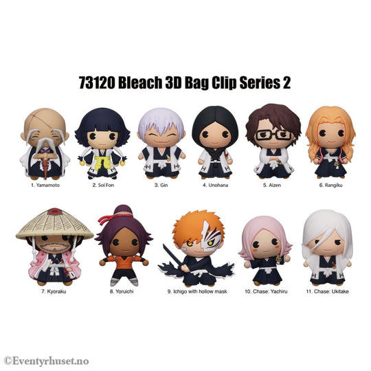Bleach 3D PVC Bag Clips Series 2 Display (24) Manga & Anime