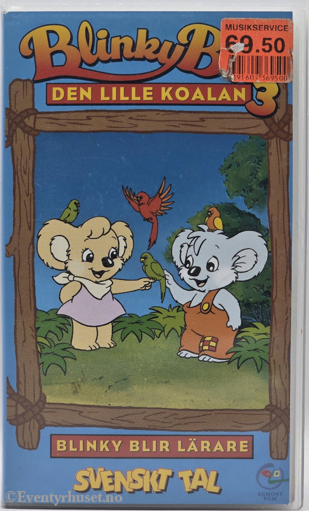 Blinky Bill: Den lille koalaen 3 – Blinky blir lærer (1995). VHS.
