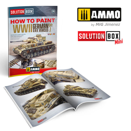 SOLUTION BOOK 19 - How to Paint WWII German D.A.K .Vehicles - (Multilingual)